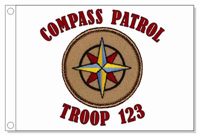 Compass Rose Patrol Flag
