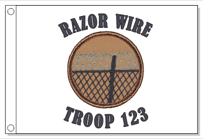 Razor Wire Patrol Flag