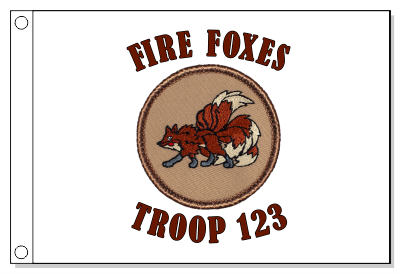 Nine Tailed Fox Patrol Flag
