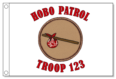 Hobo Patrol Flag