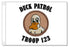 Angry Duck Patrol Flag - White