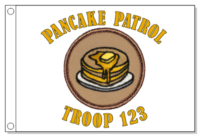 Pancakes Patrol Flag - Exploding Pancakes