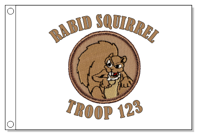 Rabid Squirrel Patrol Flag