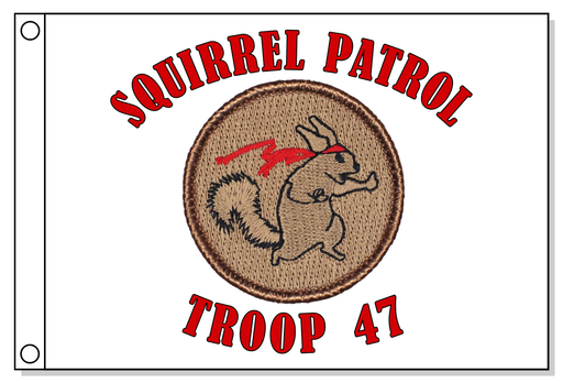 Ninja Squirrel Patrol Flag