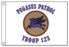 Purple Pegasus Patrol Flag