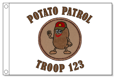 Potato Scout Patrol Flag