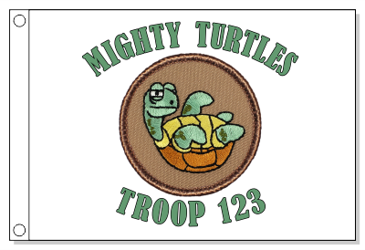 Awkard Turtle Patrol Flag