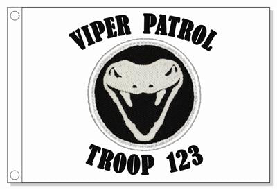 Viper Silhouette - Glow Patrol Flag