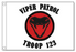 Viper Silhouette - Retro Patrol Flag