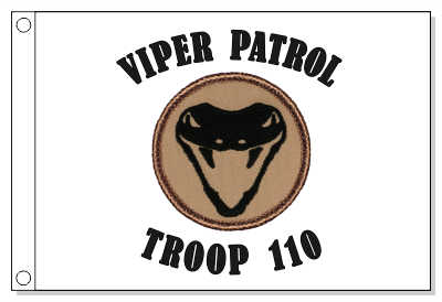 Viper Silhouette Patrol Flag