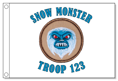 Snow Monster Patrol Flag