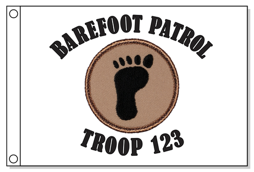 Footprint (Black) Patrol Flag