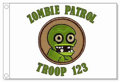 Zombie 2012 Patrol Flag