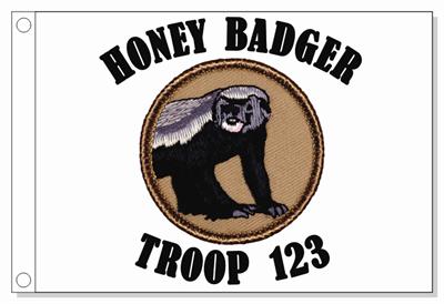 Honey Badger Patrol Flag