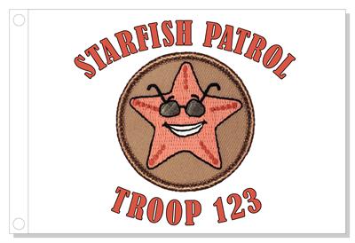 Cool Star Fish Patrol Flag