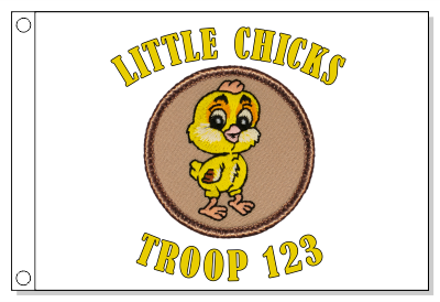 Little Chicken Patrol Flag