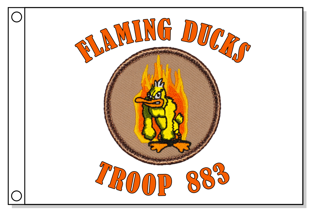 Flaming Duck Patrol Flag