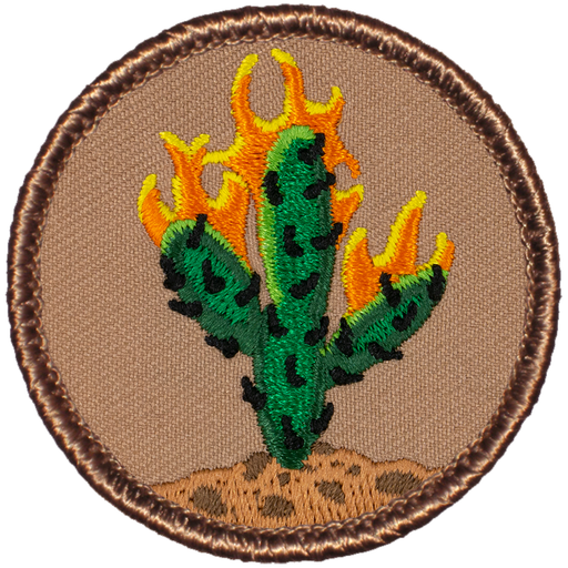 Flaming Cactus Patrol Patch