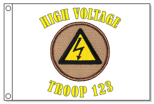 High Voltage Patrol Flag