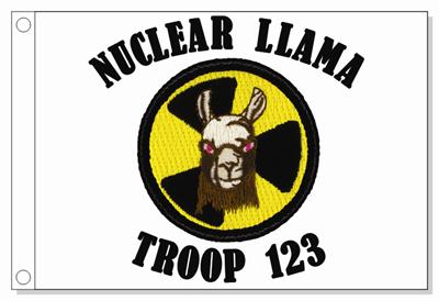 Nuclear Llama Patrol Flag