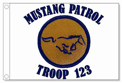 Mustang Patrol Flag