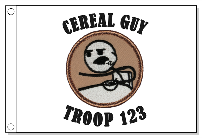 Cereal Guy Patrol Flag
