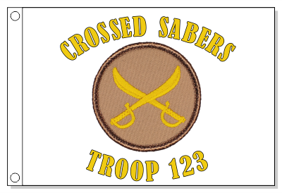 Crossed Sabers Patrol Flag