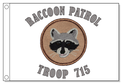 Racoon Patrol Flag