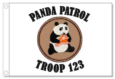 Carnivorous Panda Patrol Flag