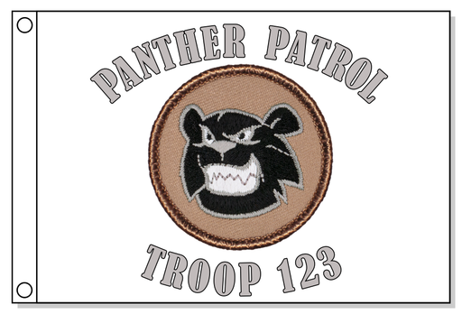 Black Panther Patrol Flag