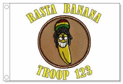 Rasta Banana Patrol Flag