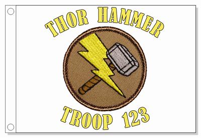 Thor Hammer Patrol Flag