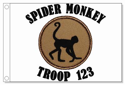 Spider Monkey Patrol Flag