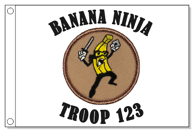 Banana Ninja Patrol Flag