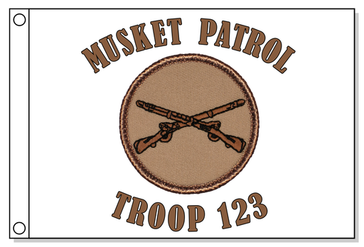 Crossed Musket Patrol Flag