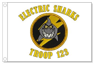 Electric Shark Patrol Flag