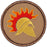 Flaming Spartan Helmet (Gold) Patrol Patch