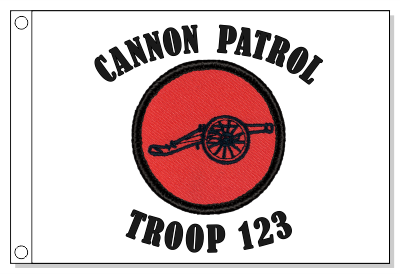 Retro Cannon Patrol Flag