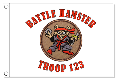 Ninja Hamster Patrol Flag