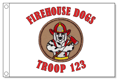 Firehouse Dog Patrol Flag
