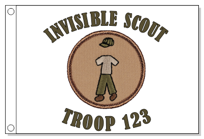 Invisible Scout Patrol Flag