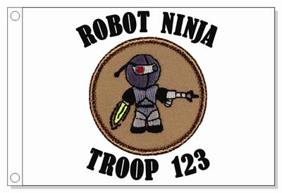 Robot Ninja Patrol Flag