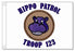 Hippo - Purple Patrol Flag