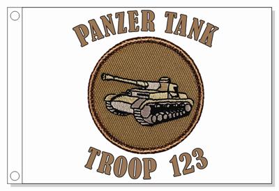 Panzer Tank Patrol Flag