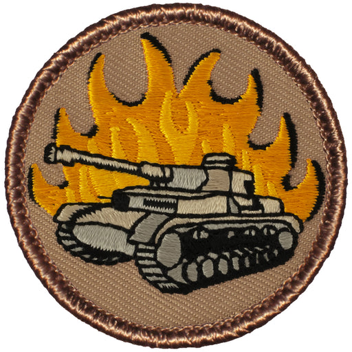 Flaming Panzer Tank Patrol Patch
