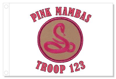 Mambas - Pink Patrol Flag