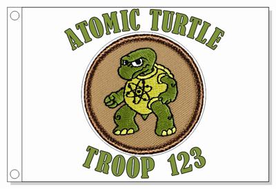 Atomic Turtle Patrol Flag