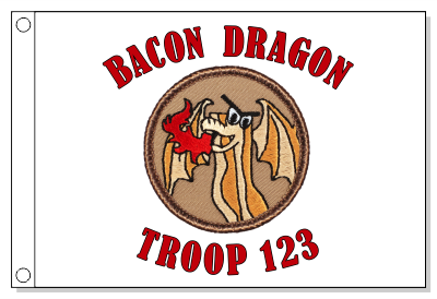 Bacon Dragon Patrol Flag