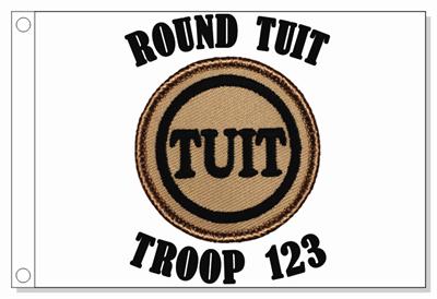 Round TUIT Patrol Flag