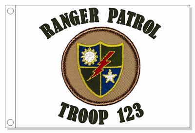 75Th Rangers Patrol Flag